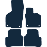 Image of the mat template for Volkswagen Passat (2007 - 2015) Car Mats