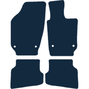 Image of the mat template for Volkswagen Polo (2009 - 2018) Car Mats