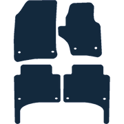 Image of the mat template for Volkswagen Touareg Oval Clips (2003 - 2010) Car Mats