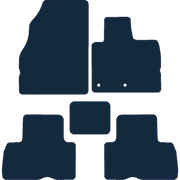 Image of the mat template for Renault Scenic (2009 - 2016) Car Mats