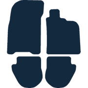 Image of the mat template for Porsche 911 (993) (1974 - 1998) Car Mats