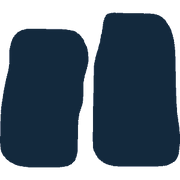 Image of the mat template for Ford Transit Mk6 2 Piece (2000 - 2006) Van Mats