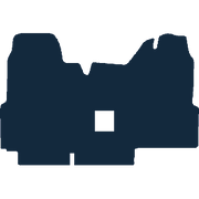 Image of the mat template for Ford Transit Mk6 With Gearstick Cutout (2000 - 2006) Van Mats