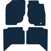 Image of the mat template for Toyota Hilux Double Cab 4WD (2005 - 2011) Car Mats