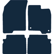 Image of the mat template for Chevrolet Aveo (2008 - 2011) Car Mats