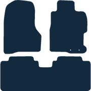 Image of the mat template for Honda Civic (5 Door - With Clips) (2001 - 2006) Car Mats