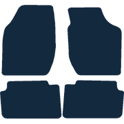 Image of the mat template for Alfa Romeo 164 (1988 - 1998) Car Mats