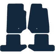 Image of the mat template for Jeep Wrangler 2 Door (2007 - 2014) Car Mats