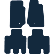 Image of the mat template for Jeep Wrangler 4 Door (2007 - 2014) Car Mats