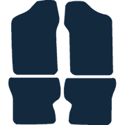 Image of the mat template for Fiat Seicento (1998 - Present) Car Mats