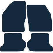 Image of the mat template for Ford Focus Cabriolet (2007 - 2010) Car Mats