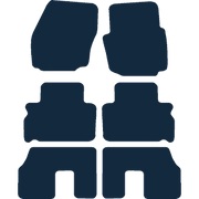 Image of the mat template for Ford S-Max 7 Seater (2006 - 2010) Car Mats