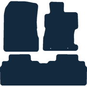 Image of the mat template for Honda Civic (4 Door) (2006 - 2011) Car Mats