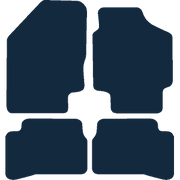 Image of the mat template for Kia Rio (2005 - 2010) Car Mats