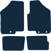 Image of the mat template for Kia Soul 2 Clips Driver Mat (2008 - 2011) Car Mats