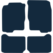 Image of the mat template for Mitsubishi Galant Left-Hand Drive (1997 - 2003) Car Mats