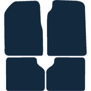 Image of the mat template for Peugeot 405 (1988 - 1997) Car Mats