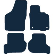 Image of the mat template for Skoda Octavia (2007 - 2012) Car Mats