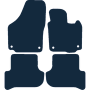 Image of the mat template for Skoda Yeti (2009 - 2017) Car Mats