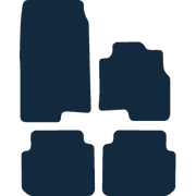 Image of the mat template for smart forfour (2004 - 2006) Car Mats