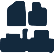 Image of the mat template for Toyota Avensis Verso (2001 - 2006) Car Mats