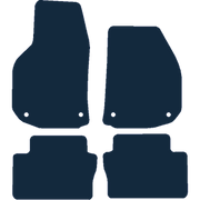 Image of the mat template for Vauxhall Zafira B (5 Seater) 4 Piece Set (2006 - 2014) Car Mats