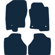 Image of the mat template for Nissan Navara (2010 - 2016) Car Mats