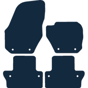 Image of the mat template for Volvo S60 (2010 - 2018) Car Mats