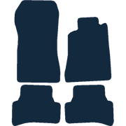 Image of the mat template for Mercedes-Benz CLK (1997 - 2003) Car Mats