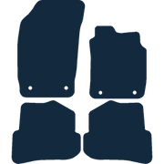 Image of the mat template for Audi A1 (2010 - 2019) Car Mats