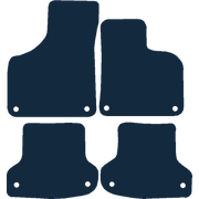 Image of the mat template for Audi A3 Hatchback S3 Compatible (8 Clips) (2003 - 2012) Car Mats