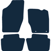 Image of the mat template for Citroen C4 2 Clips (Not Picasso) (2004 - 2010) Car Mats