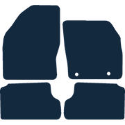 Image of the mat template for Ford Focus (With Clips) (2005 - 2011) Car Mats