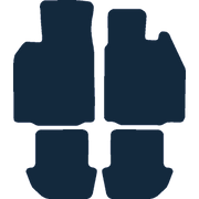 Image of the mat template for Porsche 911 (997) (2004 - 2012) Car Mats