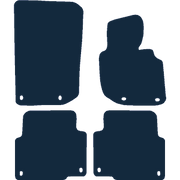 Image of the mat template for BMW 3 Series E36 (Coupe) (8 Clips) (1992 - 1998) Car Mats