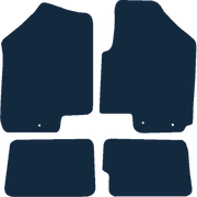 Image of the mat template for Kia Soul (2011 - 2014) Car Mats