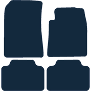 Image of the mat template for Peugeot 407 No Clips (2004 - 2011) Car Mats