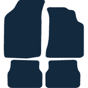 Image of the mat template for Volkswagen Golf Mk2 (1983 - 1992) Car Mats