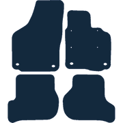 Image of the mat template for Volkswagen Golf Mk5 Oval Clips With Metal Heelpad Car Mats