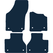 Image of the mat template for Volkswagen Pheaton (2009 - Present) Car Mats