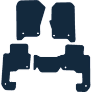 Image of the mat template for Land Rover Discovery 3 (8 Clips) Car Mats