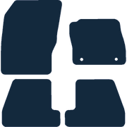 Image of the mat template for Ford Focus (2011 - 2015) Car Mats