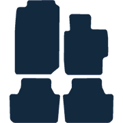 Image of the mat template for Honda Accord Automatic (2003 - 2008) Car Mats