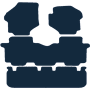 Image of the mat template for Hyundai Trajet 4 Piece Set (2000 - 2006) Car Mats