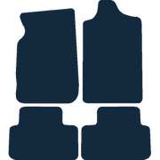 Image of the mat template for Ssangyong Rexton Manual (2003 - 2013) Car Mats