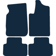 Image of the mat template for Ssangyong Rexton Automatic (2003 - 2013) Car Mats