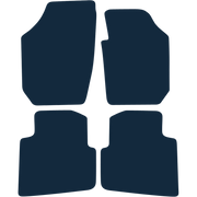 Image of the mat template for Skoda Roomster No Fixings (2006 - 2015) Car Mats