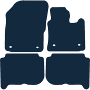 Image of the mat template for Volkswagen Touran (4 Piece Set) Car Mats