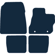 Image of the mat template for Toyota IQ (2009 - 2015) Car Mats