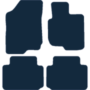 Image of the mat template for Kia Carens Automatic 5 Seat (2007 - 2012) Car Mats